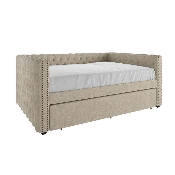 Birch Lane™ Semaj Upholstered Daybed with Trundle & Reviews Wayfair